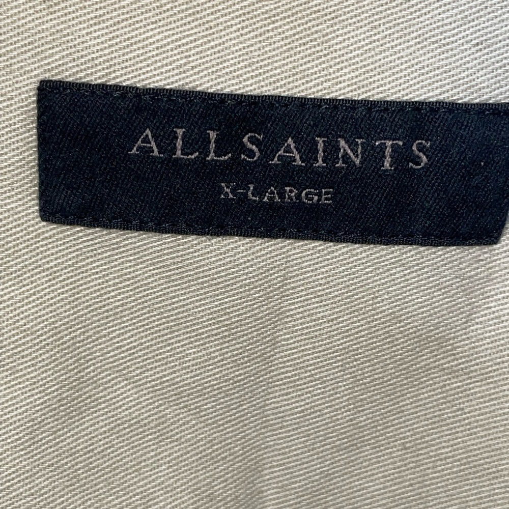 All Saints Long Sleeve Minimalist button down shirt size XL - Picture 9 of 9